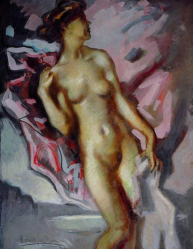 Hugo von Habermann - nudo femminile